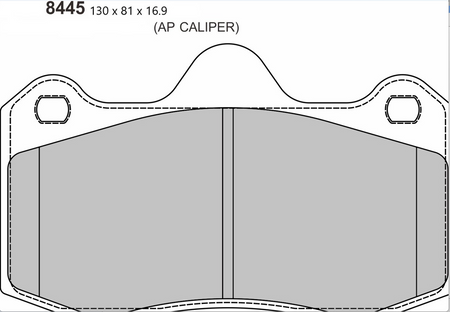 RENAULT Clio 2 3.0 Performance Brake Pads 8445