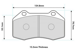 ABARTH 5oo Performance Brake Pad with Brembo Caliper 8541