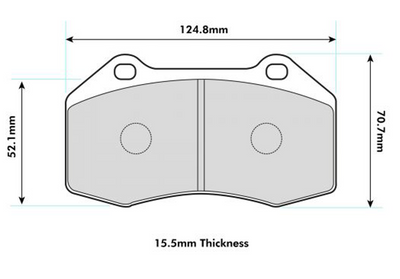 ABARTH 5oo Performance Brake Pad with Brembo Caliper 8541