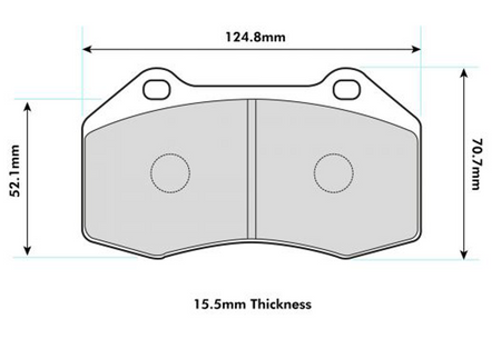 ABARTH 5oo Performance Brake Pad with Brembo Caliper 8541
