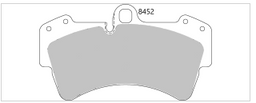 VW Touareg Front Performance Brake Pads 8452 VW / Audi / Porsche 18z caliper