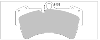 Audi Q7 3.0 TDI QUATTRO Front Performance Brake Pads 8452 VW / Audi / Porsche 18z caliper
