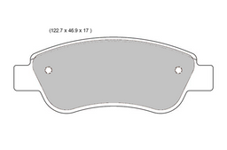 Citroen C1 / C1 II Front Performance Brake Pads 8419