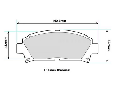 Toyota MR2 MK2 Rev. 2 - 5 Front Performance Brake Pads 1352