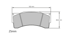 AP Racing CP6230 Performance Brake Pads 8795 25mm