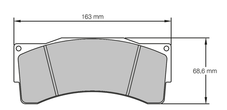 Jaguar XK Convertible/Coupe Rear Performance Brake Pads 8457PCS1