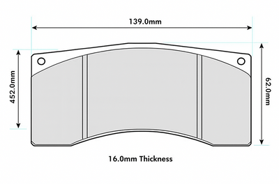 TOYOTA Yaris N5 Rally Performance Brake Pads 6820